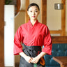 Unisex Japanese Korea Style Cook Uniform Shirts Kimono Waiter Work Wear Tops Chef Sushi Restaurant Overalls Waiter Work Jackets