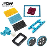 Technical Beam 3x5 with Ball Castor Joint 39370 Frame Liftarm 52629 Ball 19mm MOC Building Blocks EV3 SPIKE Robot Bricks Parts