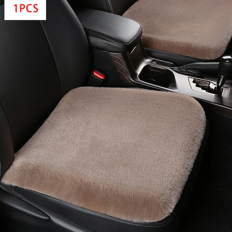 Car Seat Covers Wool Fur Capes for Cars Seat Protection Plush Material Warm Winter Suit Most Cushion Heated Interior Accessories