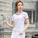 New Badminton Shirts Men Women Table Tennis Shirts Outdoor Running T-Shirts Fitness Gym Tennis Shirts Unisex