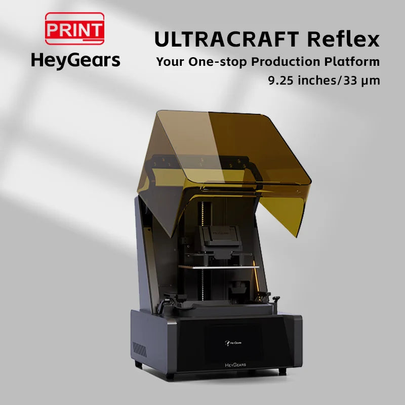 GoPrint HeyGears ULTRACRAFT Reflex 3D printer UV curable 9.25 inches