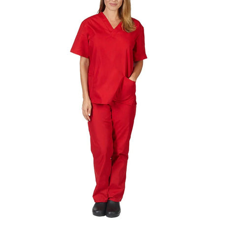 Solid High Quality New Scrub Uniforms Suit Beauty Pet Shop Uniforms Salon Womens Scrub Set Work Wear Scrub Suit Tops + Pants