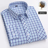 New in shirt 100%cotton long-sleeve shirts for men thin slim fit formal plain shirt plaid designer tops office elegants clothes