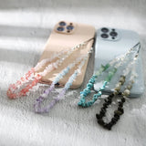 Natural Stone Mobile Phone Lanyard Hand-woven Beads Mobile Phone Chain Beaded Cord