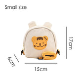 Korean Kids Backpack Round Kawaii Children's Handbags for Girl Kindergarten Boy Schoolbag Cartoon Bear Bunny Toddler Bag