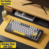 Ajazz AK820 Mechanical Keyboard Customized Soft Gasket Structure Optional Wired/Three-mode RGB Backlit 75% Portable Hot Swap