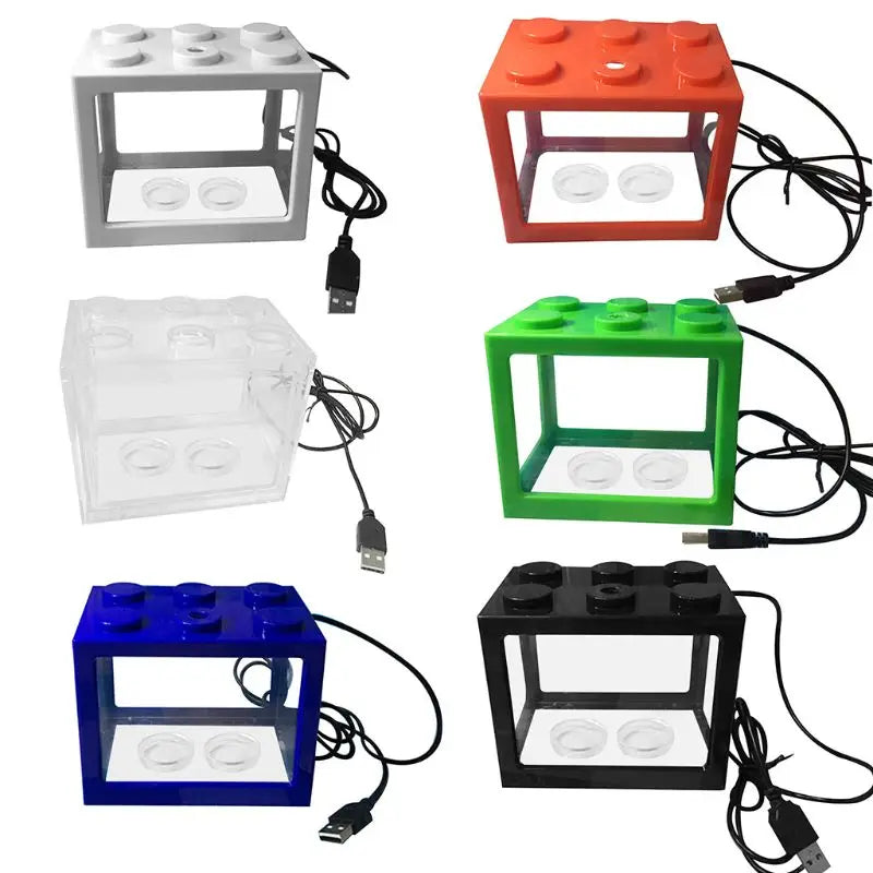 Portable USB Mini Aquarium for Tank LED  Light Desktop Breeding for Tank Aqu