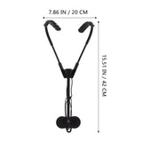 Miwayer Saxophone Shoulder Harness Holder Comfortable Sax Neck Strap Hook for Horn Baritone Soft Alto Sax Soprano Clarinet