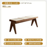 Solid Wood Rattan Home Shoe Changing Stool Modern Nordic Homestay Rattan Chair Simple Tailstock Dining Table Bench