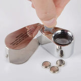 High Magnification Jewellery Magnifier Antique Appreciation Handheld With Led Money Inspection Light 40x Pocket Magnifier