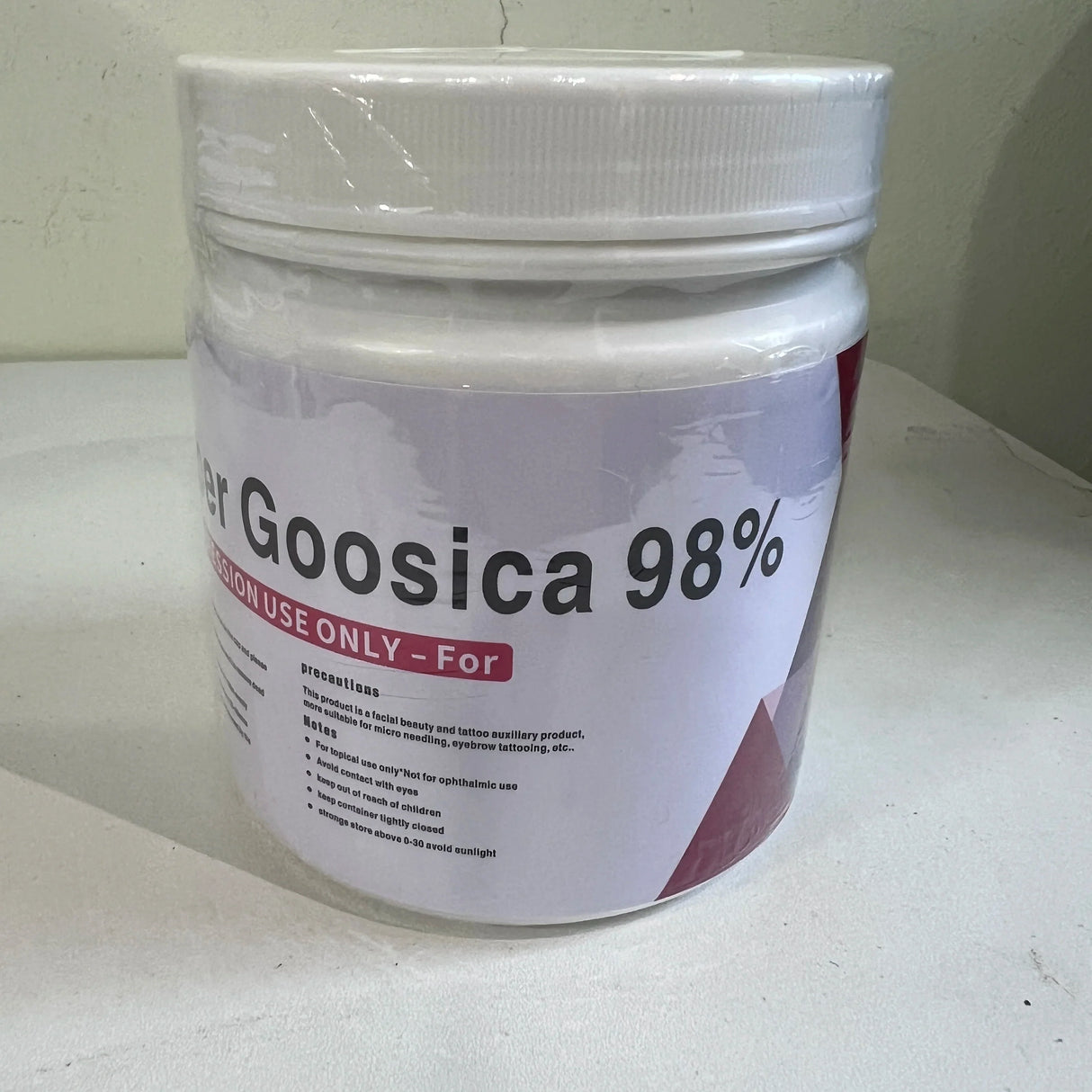 Original NEW 98% Super Goosica Tattoo Cream 500g Before Permanent Makeup Microneedle Eyebrow Lips Auxiliary Cream Tattoo Removal