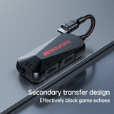 GS1 3-in-1 Hi-Res Phone Gaming Sound Card Type C PD QC 60W Fast Charge Adapter USB Type-C to 3.5mm Headphone Jack Adapter