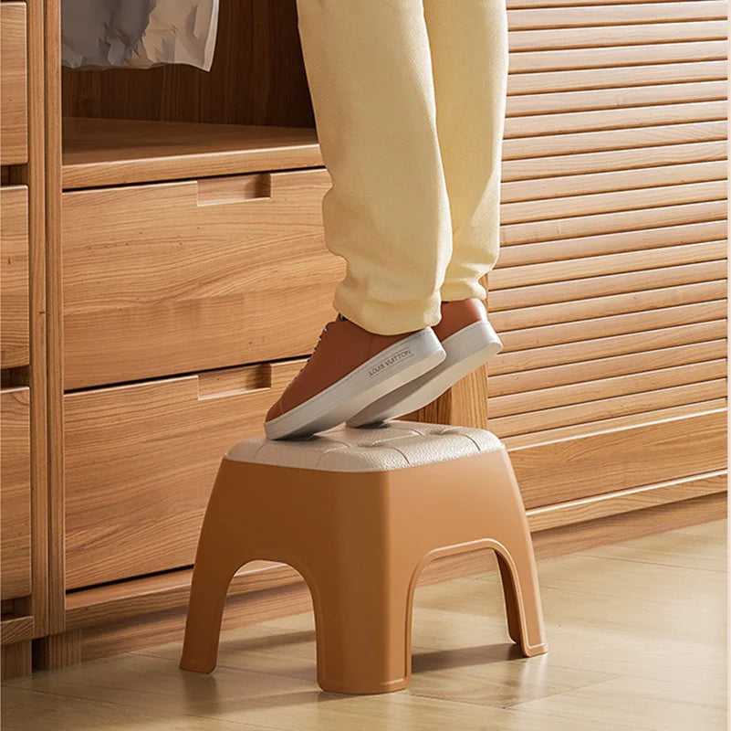 New Small Household Shoe Changing Stool Small Chair Ins Sofa Living Room Foot Rest Stool Tea Table Children Bathroom Footstool