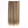 Synthetic Clip in Hair Extensions 6 Pcs/Set 16 Clips Long Straight Hairpieces Clip On Hair Extension for Women Blonde