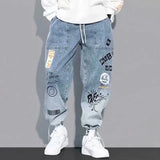 2023 Spring Autumn New Streetwear Baggy Jeans Men Korean Denim Cargo Jean Pants Baggy Harem Jean Trousers Male Brand Clothing