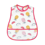 2023New Cartoon Pattern EVA Waterproof Pocket Lunch Feeding Bibs Adjustable Baby Bibs Cute Children Baby Apron Kids Burp Cloths