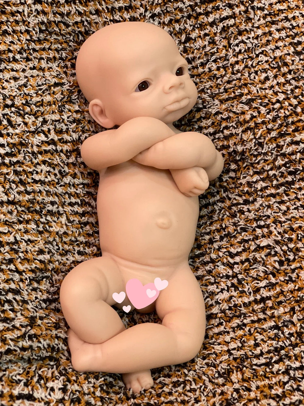 8 styles/28cm Cuddly Unpaint Solid Silicone Bebe Reborn Girl Full Body Silicone Baby Girl Lifelike Real Corpo De Silicone Doll