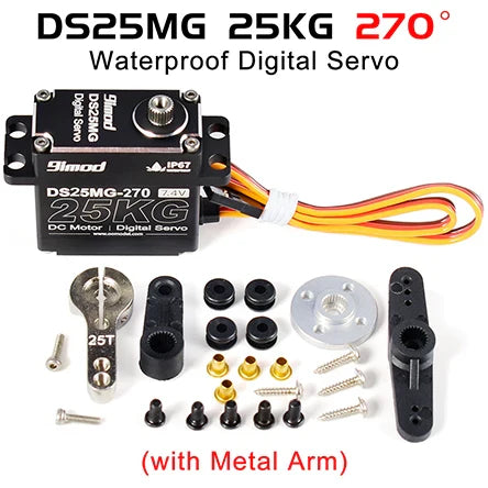 9imod RC Servo 35kg 45kg 25kg 51kg Metal Waterproof Brushless Servo Motor For Servo RC 1/10 1/8 Traxxas TRX4 Axial SCX10 RC Car