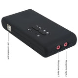 7.1 Channel USB Soundbox USB External Stereo Sound Card 8 Channel DAC Output with 2 MIC Heads SPDIF Recording and Playback