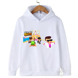 Kids Anime Stumble Guys Hooded Sweatshirts Long Sleeve Pullover Boys Girls Game Print Hoodies Stumble Guys Children Hoodie Tops