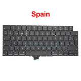 New A2442 A2485 Keyboard Macbook Pro 14" 16" M1 Pro/Max US UK French Germany Italy Korean Russian Replacement Keyboard 2021