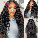 Loose Deep Wave Lace Frontal Wig 30 Inch  Brazilian Remy Hair Wigs With Natural Hairline For Black Woman Beliself