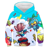 Kids Super Zings Hoodie Boys Girls Cartoon Kazoom Pullover Kids Superzings Hoodie Harajuku Streetwear Fall Winter