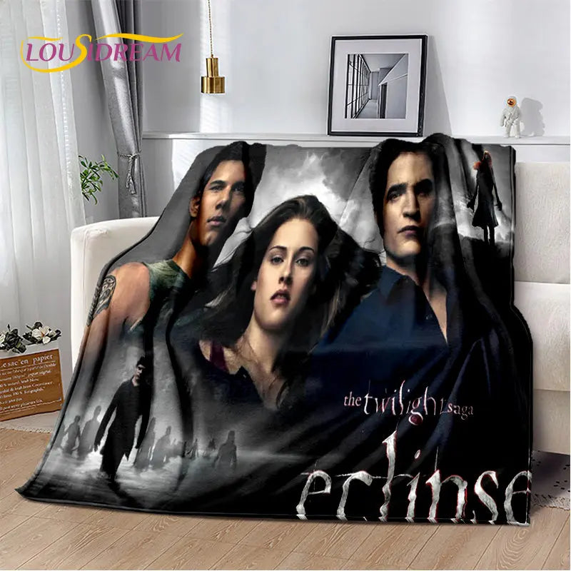 The Twilight Saga HD Printed Soft Plush Blanket,Flannel Blanket Throw Blanket for Living Room Bedroom Bed Sofa Picnic Cover Kids