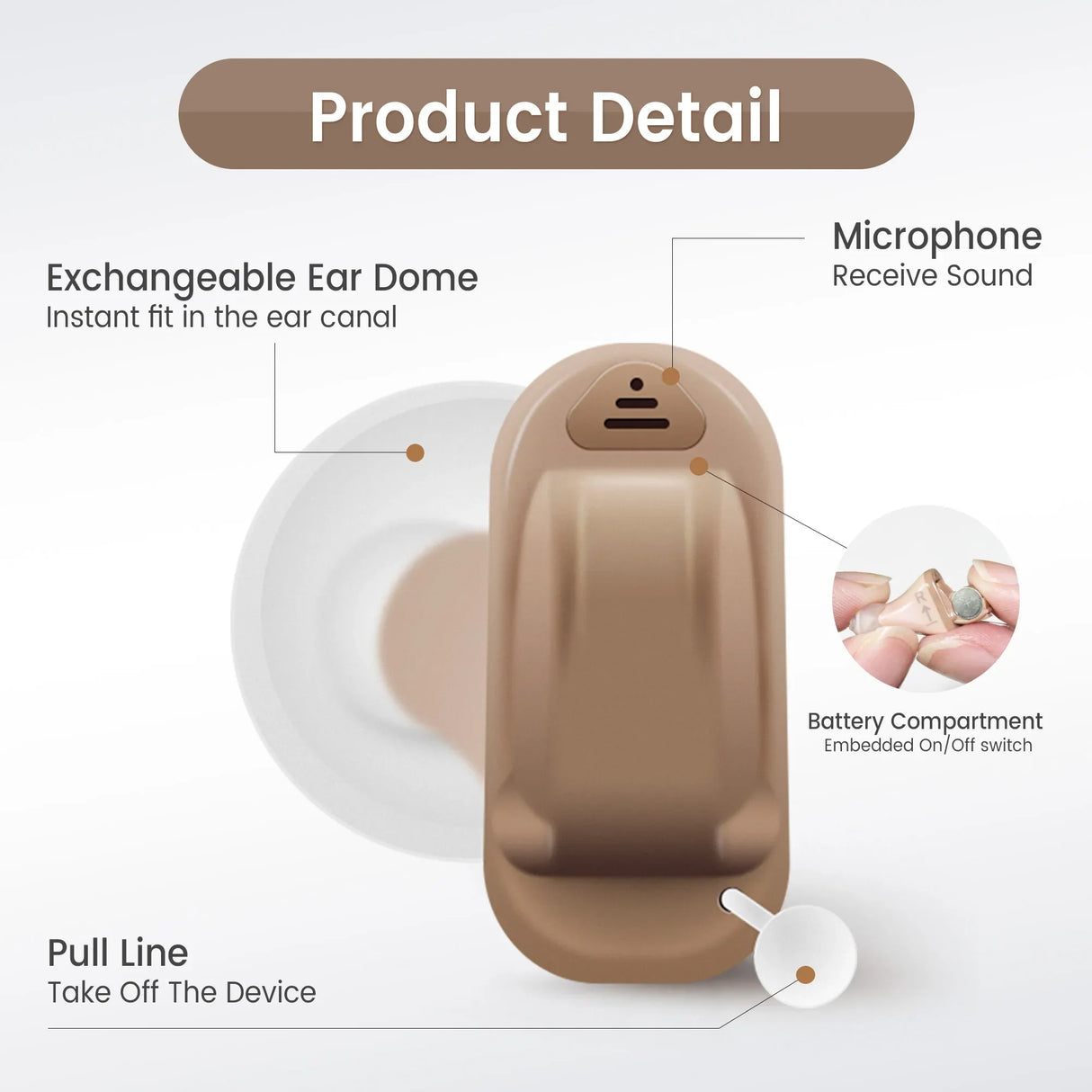 SIEMENS Sub Brand Signia Invisible Hearing Aids Nano 8 Channels Digital Hearing Aid , Hearing Care aids Adjusted by Mobile Phone