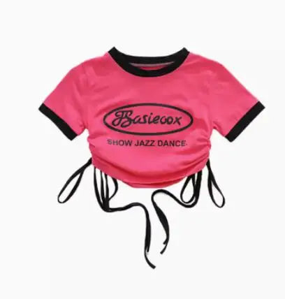 kid Girl Jazz Dance Costume Children Street Hip hop Dance Jazz Kpop Dance Costume for Girls pink Outfit Streetwear Clothes Sets