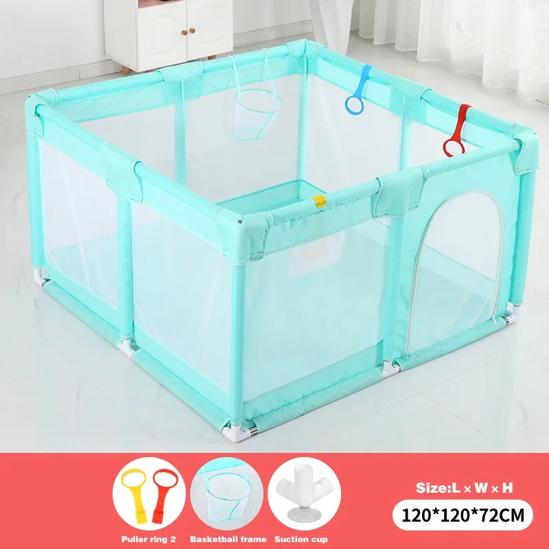 IMBABY Baby Playpens with Mosquito Net Playpen for Children Safety Barrier Baby Playground with Free Gifts Baby Activity Fence