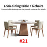 24 Dining Room Table Set Luxury Kitchen Furniture Modern Minimalist Dining Table With 6 Seats Customize Desktop Table And Chairs