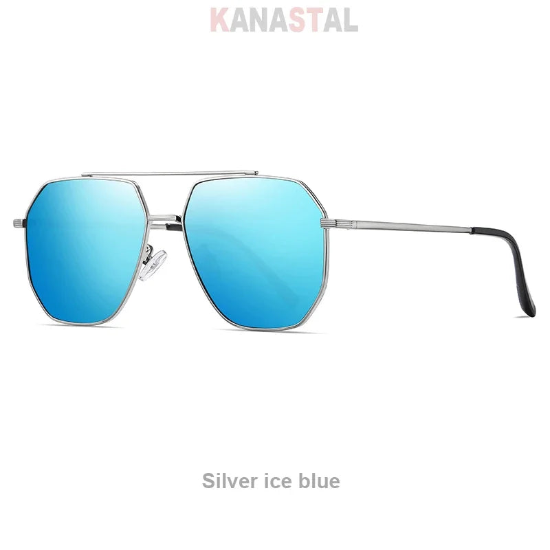 Men's Polarized Sunglasses UV400 TR Metal Colorful Square Eyeglasses Frames Beach Outdoors Driving Travel Women Visor Eyewear