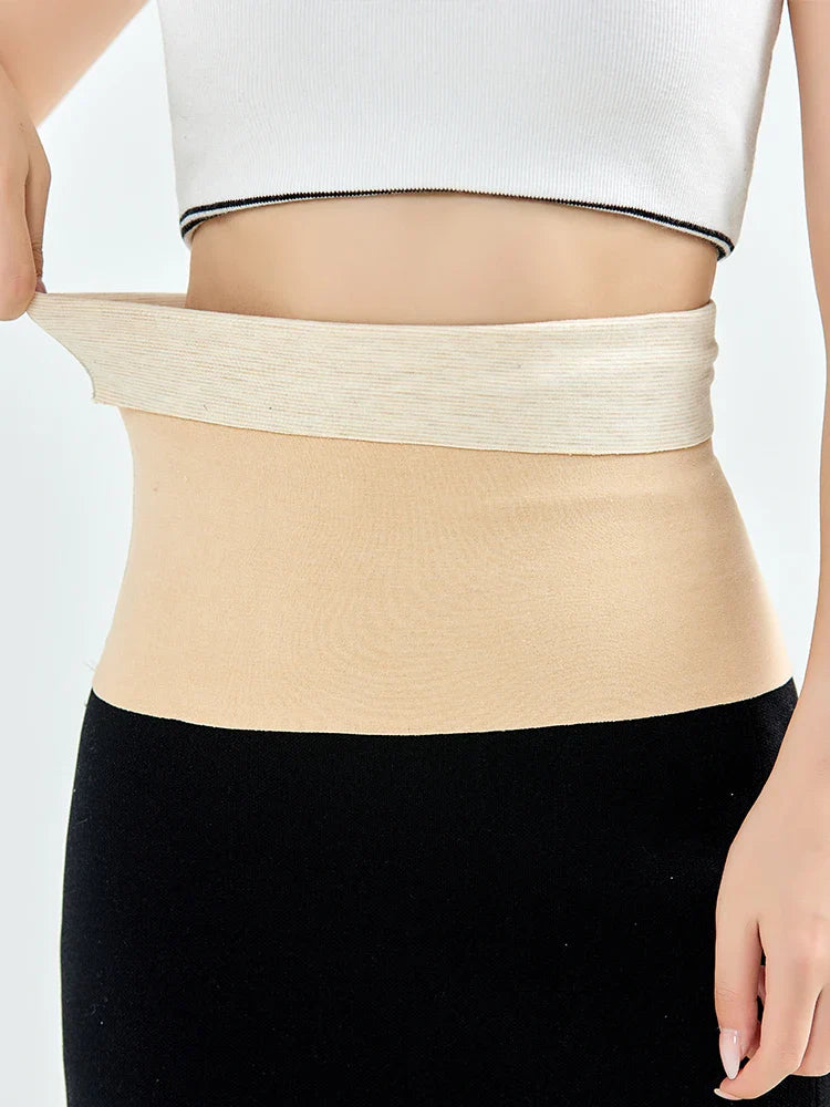 Silk Wool Waist Support Thin Unisex Abdomen Back Pressure Warmer High Elastic Stoma Bag Support Inner Wear Cold Day Cummerbund