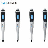 SCILOGEX DPette Electronic Pipette 0.5-10ul/5-50ul/30-300ul/100-1000ul Laboratory Micropipette Lab Pipettor Pipette Dropper