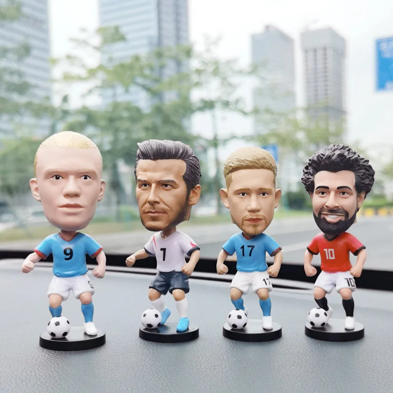 Quality Auto interior Decoration Accessory Q-Version Bobblehead Football Star Spring Head Ornament Car Decor Accessories Voiture