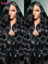 Luvin 250% Body Wave 13x6 Lace Frontal Wigs 30 40Inch Brazilian Remy 5x5 Closure Glueless Wig Human Hair Ready To Wear For Women