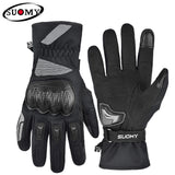 Suomy Motorcycle Gloves Winter Men Waterproof Moto Gloves   Snowmobile Gloves Touch Screen Motorbike Riding Protective Gear