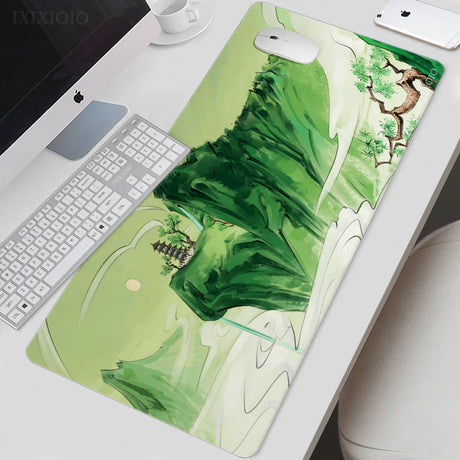 Mouse Pad Gaming Chinese Ancient Painting XL Mousepad XXL keyboard pad Natural Rubber Soft Non-Slip Office Accessories Mice Pad