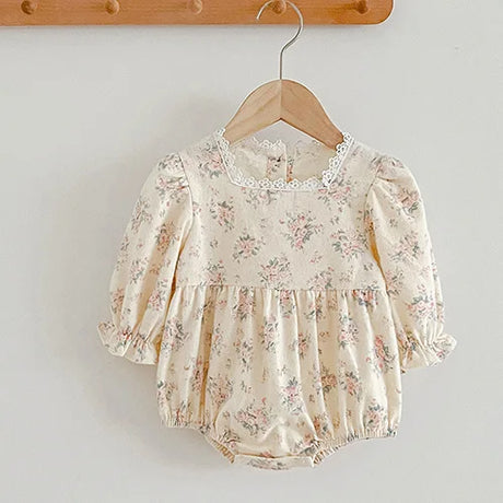 Baby Girls Clothing Autumn Spring Infant Baby Girls Jumpsuit Long Sleeve Cotton Embroidery Newborn Baby Girls Bodysuits