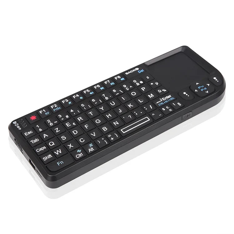 A8 Mini Wireless Keyboard 2.4G 7 Color Backlit English Russian Spanish French Touchpad Air Mouse for Android TV Box PC Tablet