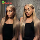 Light Ash Blonde Colored Glueless Wear Go 13x4 Lace Frontal Wig Body Wave Human Hair Honey Blonde 5x5 Lace Closure Wig For Women