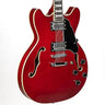 Electric Guitar with Full-Scale, Stainless Steel Frets (Natural), Semi-Hollow Body Guitar