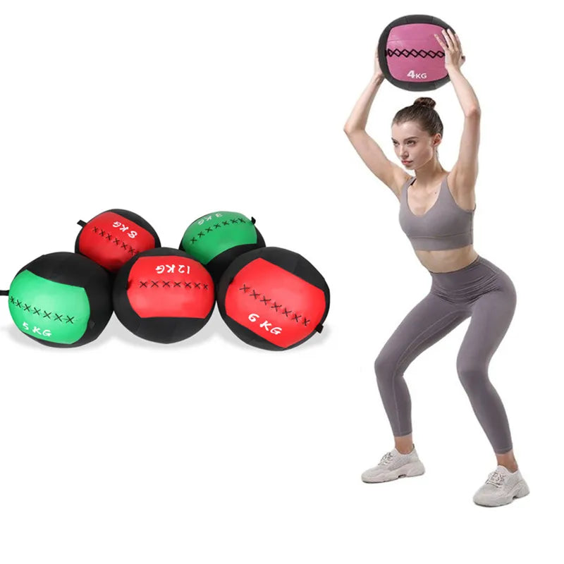 Empty 2 -12kg Crossfit Medicine Wall Ball Gym Core Training Throwing Boucing Slam Cross Trainer Balance Training Medicine Ball