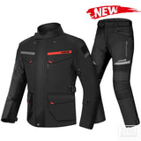 LYSCHY Motorcycle Jacket Pants Suit Cold-proof Waterproof Winter Men Motorbike Riding Moto Jacket Protective Gear Armor Clothing