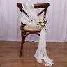 40PCS Chiffon Chair Sashes Wedding Chair Decoration 16x275cm Long For Wedding Aisle Decorations Party Banquet Event Baby Shower