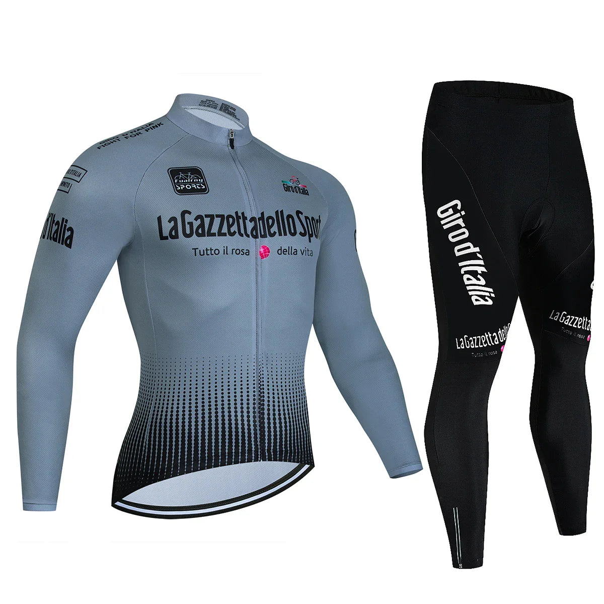 Tour De Italy D'ITALIA Cycling Jersey Set Premium anti-uv manica lunga Downhill Cycling Suit autunno Quick-Dry Pro Racing Unifor