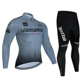 Tour De Italy D'ITALIA Cycling Jersey Set Premium anti-uv manica lunga Downhill Cycling Suit autunno Quick-Dry Pro Racing Unifor