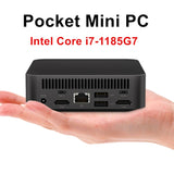 Topton Cheap Mini PC Gaming Intel i7 1185G7 Windows 11 Desktop Computer Office Barebone Pocket PC DDR4 NVMe NUC Metal Case WiFi6