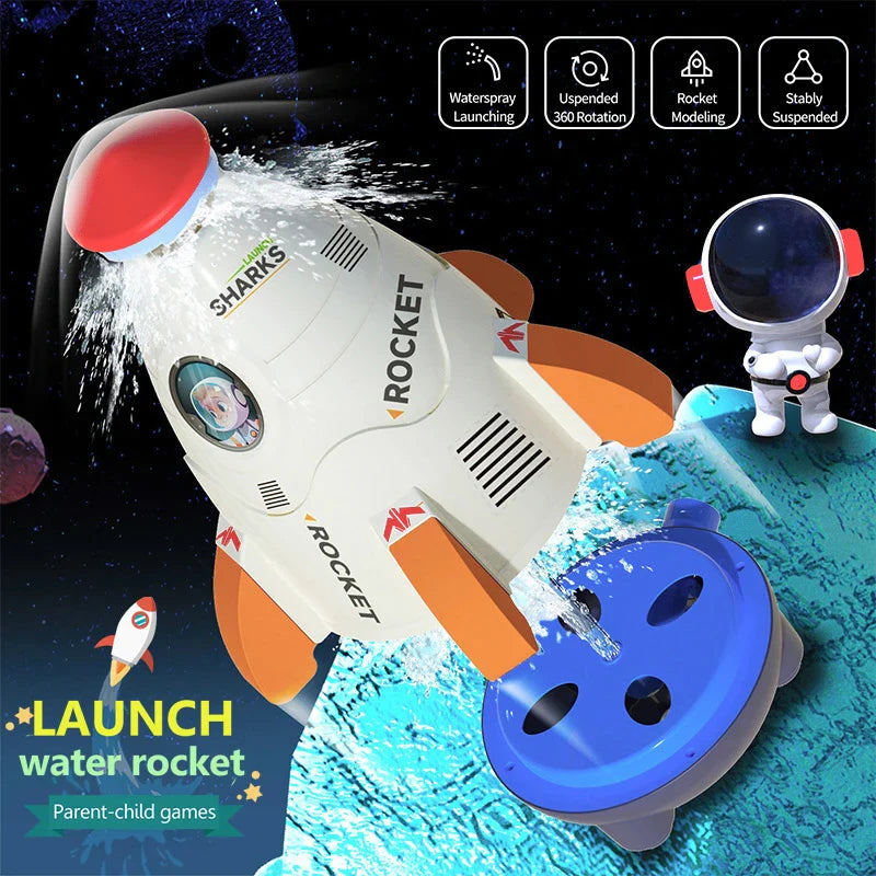 Interesting Water Pressure Rocket Launcher Outdoor Parent-child Interaction Games Sports Water Toys Watering Boys Girls Children